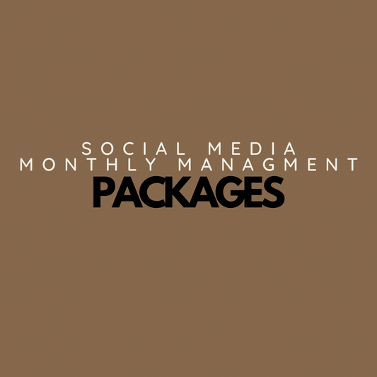 SOCIAL MEDIA MONTHLY MANAGEMENT PACKAGES