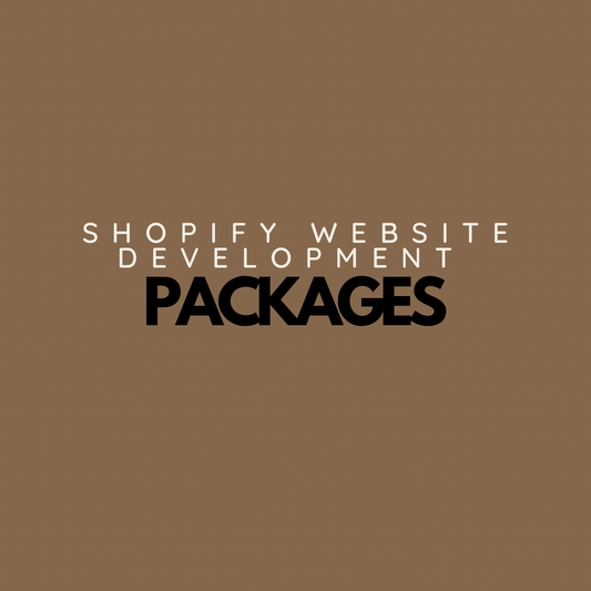 SHOPIFY WEBSITE DEVELOPMENT PACKAGES